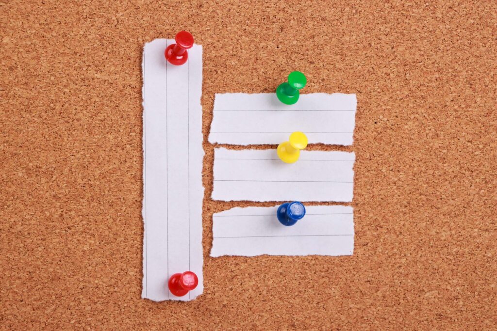 manutenção de quadro de avisos