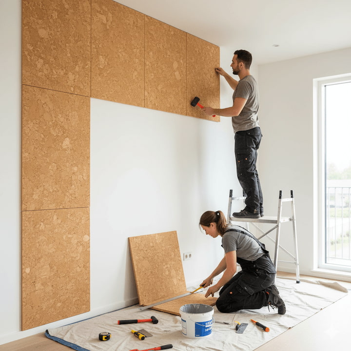 Instalação de cortiça em São Paulo: conforto térmico e acústico para seu ambiente